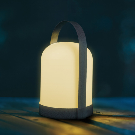 Lampa Kempingowa LED Przenośna Bateryjna 0.3W 3000K RGBW Biała Minorka Sanico Goldlux