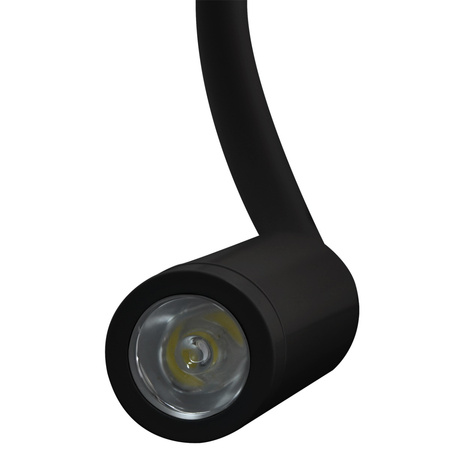 Lampa Ścienna LED Elastyczny Kinkiet do Czytania LEO 3W 4000K Czarny