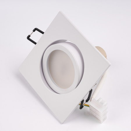 Oprawa Halogenowa Podtynkowa Kwadratowa Ruchoma TRIX 3w1 GU10 6W 4000K BIAŁY MAT LUMILED