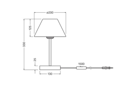 Lampa Stołowa Oprawa Biurkowa Stojąca Dekoracyjna E27 Brązowy Zielony USB-C Decor Ledvance