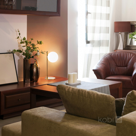 Lampka Biurkowa Oprawa Stołowa Dekoracyjna G9 Złota Elegance Kobi