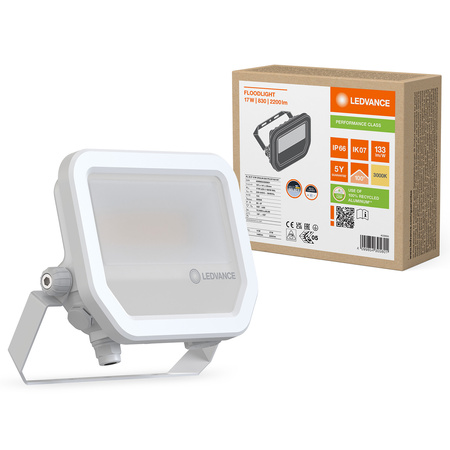 Naświetlacz LED Reflektor Zewnętrzny Lampa 17W 2200lm 3000K IP66 Biały Floodlight Ledvance