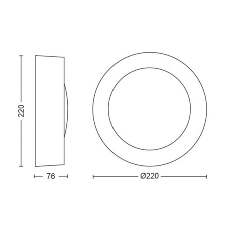 Kinkiet Ogrodowy LED Lampa Zewnętrzna Elewacyjna 15.2W 1060lm IP44 White and Color Ambiance RGB + TW Czarna Inteligentna SMART Zigbee Bluetooth Daylo Philips HUE