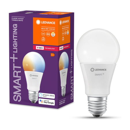 Żarówka LED E27 A60 9W 806lm CCT LEDVANCE SMART+ ZigBee Ściemnialna