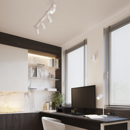 Lampa Ścienna Kinkiet Reflektor Tuba Spot 1x GU10 Biała Karbon Deep Space SL.1646 Sollux