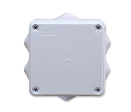 Puszka Instalacyjna Natynkowa Hermetyczna S-BOX 106 100x100x50 IP65 6 Dławików PAWBOL