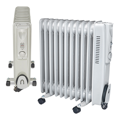 Grzejnik Olejowy 11- Żeberkowy MAX 2500W KOBI Szary