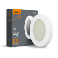 Lampa Zewnętrzna Plafon LED Oprawa 24W 2600lm 5000K Zimna Biała IP65 Videx