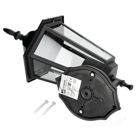 Lampa Ogrodowa Kinkiet Elewacyjny Zewnętrzny E27 IP54 Czarna LO4101 Kobi