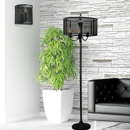 Lampa podłogowa stojąca Soho 3xE14 GOLDLUX (Polux) czarna