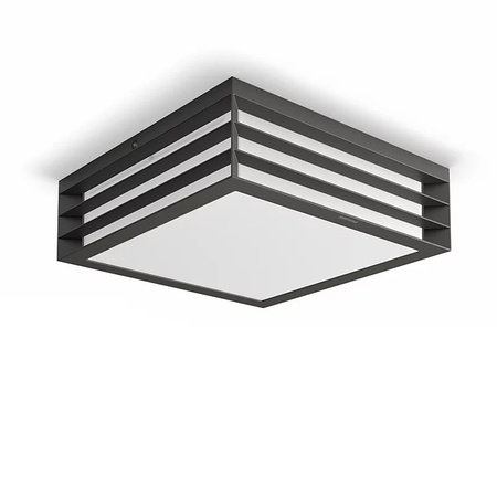 Lampa Ogrodowa Zewnętrzna Plafon 2x E27 IP44 Antracyt Moonshine Philips