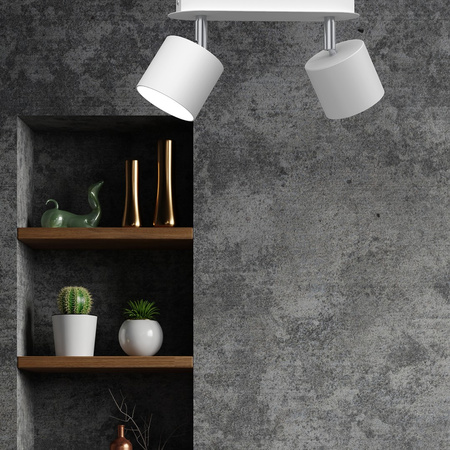 Lampa Sufitowa DIXIE Biała 2xGX53 Ruchoma Milagro