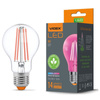 Żarówka LED E27 A60 8W 1200K Ciepła 360° DO WZROSTU ROŚLIN FILAMENT Videx