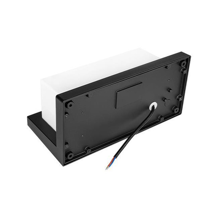 Kinkiet Ogrodowy Elewacyjny Lampa Ścienna E27 CZARNA Prostokątna