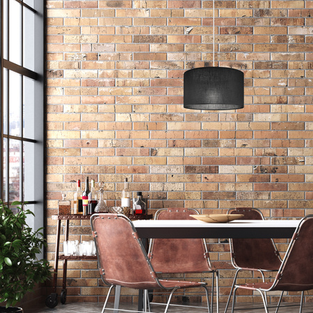 Lampa Wisząca Sufitowa VIVIAN E27 Abażur Czarna LM-1.209 Lamkur