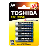 Baterie Alkaliczne TOSHIBA HIGH POWER LR6 AA 1,5V Blister 4szt