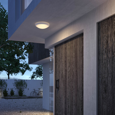 Lampa Ogrodowa Plafon LED 6W 600lm 2700K IP54 WodoodpornaBiała Doris Philips