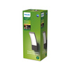 Kinkiet Ogrodowy Lampa Elewacyjna Zewnętrzna LED 12W 1100lm 2700K IP44 Antracyt Splay Philips
