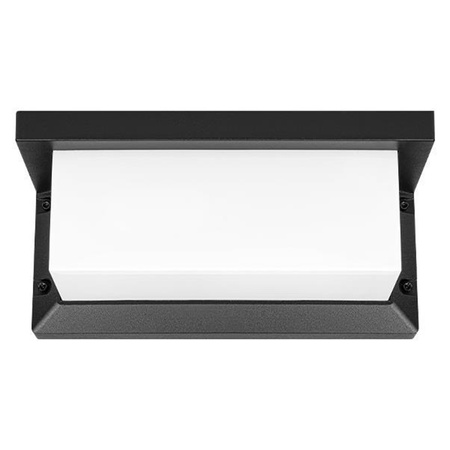 Kinkiet Ogrodowy Elewacyjny Lampa Ścienna E27 CZARNA Prostokątna