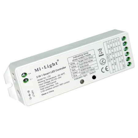 Odbiornik LED MONO / CCT / RGB / RGB+CCT 15A Mi-Light 5in1 - LS2