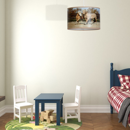 Lampa Wisząca Sufitowa HORSES 1xE27 Milagro