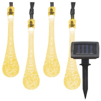 Girlanda solarna wisząca 20x ŁEZKI lampa ogrodowa LED sople 3000K ciepła barwa