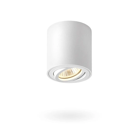 Oprawa Natynkowa HALOGENOWA SPOT Lampa Sufitowa 1x GU10 Ruchoma Biała Videx
