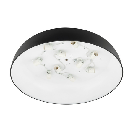 Plafon Lampa Sufitowa Oprawa Natynkowa E27 Czarna SATELLITE L 8021 Nowodvorski