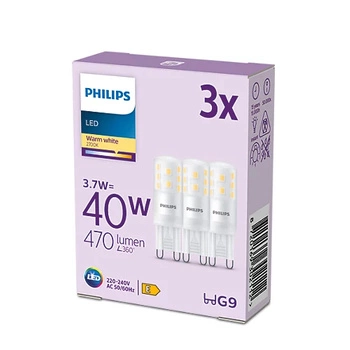 3x Żarówka LED G9 KAPSUŁKA 3,7W = 40W 470lm 2700K Ciepła PHILIPS