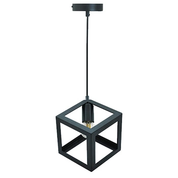 Lampa Wisząca Sufitowa Geometryczna IL MIO SWEDEN 1xE27 Czarna - GOLDLUX (Polux)