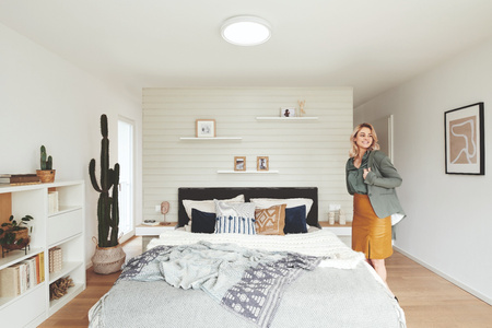 Plafon LED Lampa Oprawa Natynkowa 28W 900lm RGB CCT z Podświetleniem Ściemnialna 46cm Biały SMART+ WiFi Orbis Ledvance