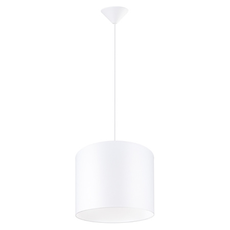 Lampa Wisząca Sufitowa NOVA 30 E27 Biała Minimalistyczna SOLLUX