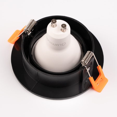 Oprawa Halogenowa Podtynkowa Ruchoma Okrągła Czarna GU10 MR16 VENTUS Lumiled