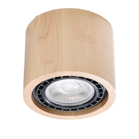 Lampa Sufitowa Oprawa Natynkowa SPOT TUBA GU10 Tubularna Brązowa Skandynawska Basic Sollux