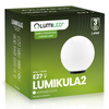 Lampa Oprawa Ogrodowa Zewnętrzna KULA LED LUMIKULA2 20cm E27 IP65 LUMILED
