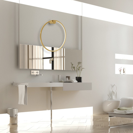 Lampa Ścienna Kinkiet Saturno Złota 25W LED Milagro