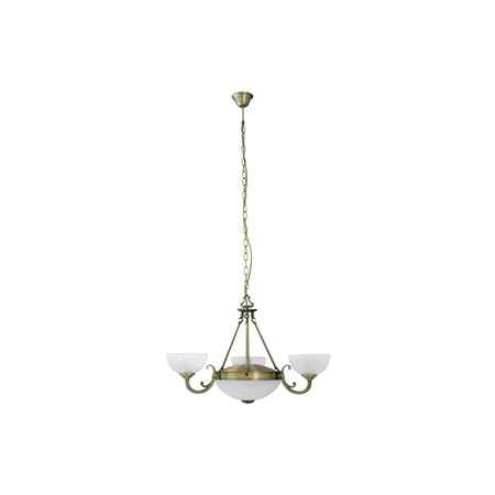 Lampa Sufitowa Wisząca Żyrandol 3x E27 Brązowy Klasyczny Marlene Rabalux