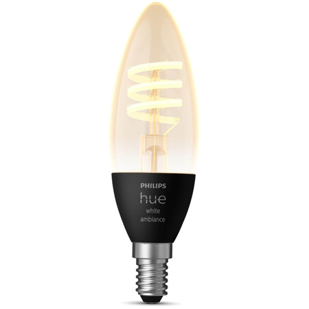 Żarówka LED Świeczka E14 B40 4,6W CCT PHILIPS HUE White & Ambiance Filament Bluetooth Zigbee