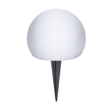 Lampa Ogrodowa LED Solarna Wbijana Kula RGB Naziemna 17cm + Pilot