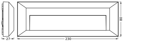 Lampa Ogrodowa Zewnętrzna Kinkiet Elewacyjny LED 1.9W 85lm 3000K IP65 Szary Endura Ledvance