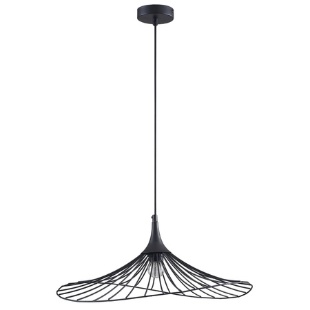 Lampa Sufitowa Wisząca Zwis E27 Czarna Arielle Sanico Goldlux