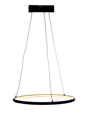 Lampa wisząca ORION okrąg czarny 22W LED IP20 styl nowoczesny minimalistyczny Metal i akryl Milagro