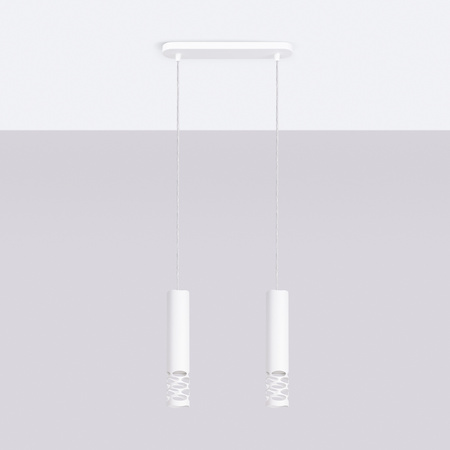 Lampa Wisząca Sufitowa 2x GU10 Biała LIRO Ocean Green SL.1692 Sollux