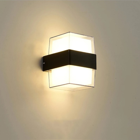Lampa Ogrodowa Kinkiet Elewacyjny góra dół LED 2x5W 4000K IP54 VIRGO