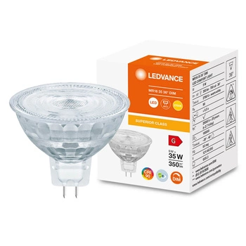 Żarówka LED MR16 5W = 35W 350lm 2700K Ciepła 36° CRI90 12V Ściemnialna LEDVANCE Superior