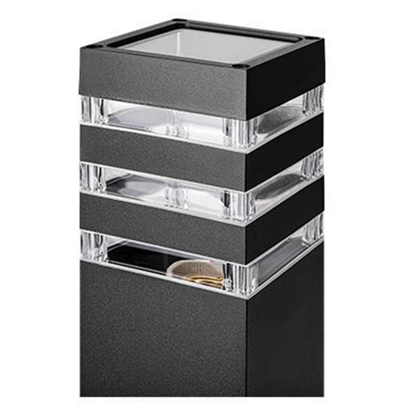 Lampa Ogrodowa Słupek Zewnętrzny Stojący E27 LED Czujnik Ruchu