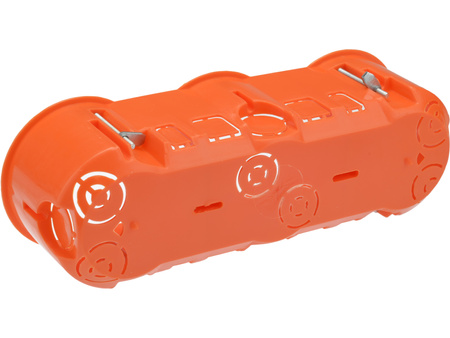 Puszka Elektryczna Potrójna PK60 3x68 Głęboka do Płyt Gipsowych Regips + Wkręty PAWBOL