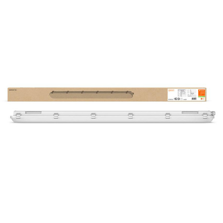 Lampa Oprawa Hermetyczna LED Pyłoszczelna 32W 4400lm 4000K Neutralna Ściemnialna IP65 IK08 Szary Dampproof Ledvance