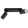 Lampa Sufitowa Reflektor LED Spot 2x GU10 IP44 ADERO Czarna Lumiled