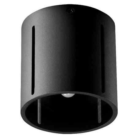Lampa Sufitowa Oprawa Natynkowa SPOT TUBA G9 Cylindryczna Czarna Nowoczesna Inez Sollux